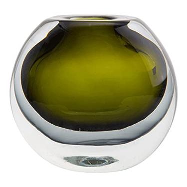 Imagem de Vaso de vidro para decoração de vaso de flores, vasos de cristal, arranjos de flores redondos para sala de estar, mesa de jantar, decoração de casa, vasos decorativos artificiais, ornamentos para casa