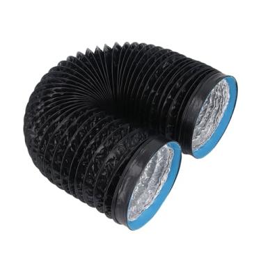 Imagem de Hyuduo Mangueira de Ventilação de Secador Flexível de 7 Polegadas, Folha de Alumínio e Duto Espiral de Fio de Aço, Duto de Ar Com Redução de Ruído de 6,56 Pés para Banheiro de Estufa de Cozinha HVAC