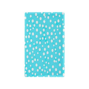 Imagem de Wassud Placa de cobertura para interruptor de luz, 1 capa de tomada em branco, placa de parede, padrão de pontos azuis, decoração de casa, sala de estar, quarto, decoração