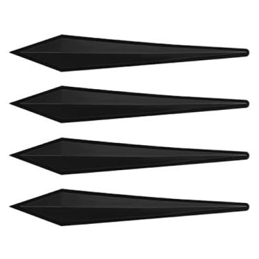 Imagem de 4 peças de adesivo protetor de borda de porta de carro para-choque proteção anticolisão espelho retrovisor de porta fita de borracha aplicável à maioria dos veículos (preto)