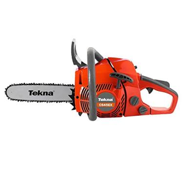 Imagem de Motosserra Gasolina Tekna CS45EX 44,3cc 2,8HP 2T Barra 16" | Sabre Tekna + Corrente Oregon | 13.500 RPM | Tanque 480 mL | Poda, Lenha e Jardinagem