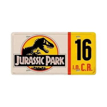 Imagem de Placa De Metal Vintage Jurassic Park Para Decoração De Clubes, Bares, 