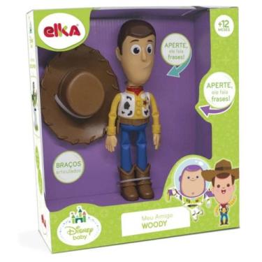 Imagem de Boneco meu amigo woody 25cm toy story elka, Colorido, Toy Story