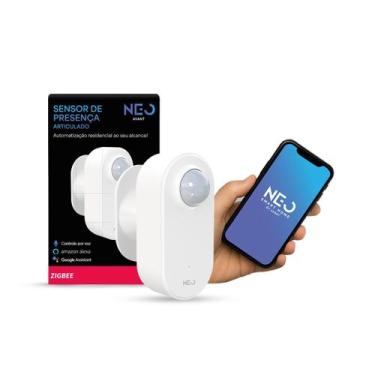 Imagem de Sensor Presença Articulado 360 Inteligente Zigbee Bivolt Branco Cod: 2