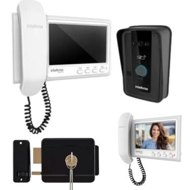 Imagem de Video Porteiro Interfone Campainha Intelbras Com Tag Acesso 2 Telas e Fechadura