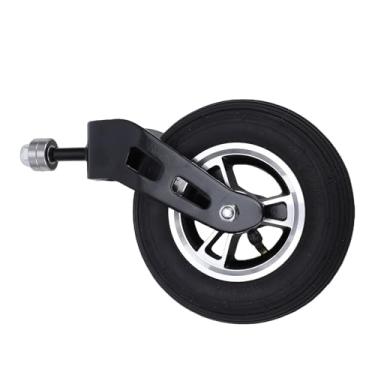 Imagem de Hyuduo Rodízio de Borracha de 7 Polegadas de Diâmetro da Roda Com Largura de Pneu de 40 Mm e Cubo de Liga de Alumínio de Pressão Máxima de 35 PSI para Carrinhos Manuais e Carrinhos