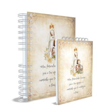 Imagem de Agenda Católica 2026 + Bloco de Anotações, Nossa Senhora das Graçase Fátima, Azul, Capa 5