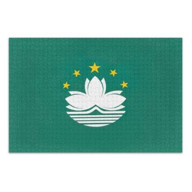 Imagem de Macau Flag Adult Puzzle, 1000 Puzzles for Adults, Interlock Perfectly, Home Decor Gift Party for Men Women