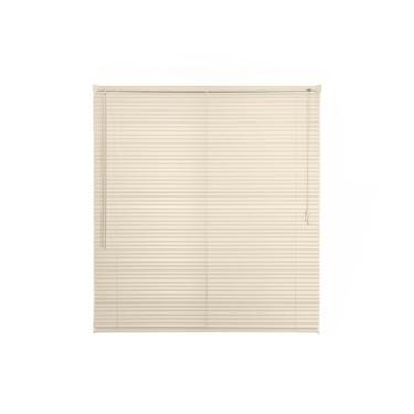 Imagem de Persiana Horizontal de PVC 1.20x1.30m Sofisticada - Resistente e Elegante para Sala Quarto Escritório Residencial e Comercial (Bege 1,20L x 1,30A)