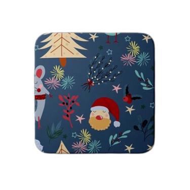 Imagem de Ladrilho Decorativo de Cerâmica Com Estampa de Inverno e Rato Fofo