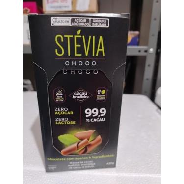 Imagem de STEVIA CHOCO 99,9% CACAU 70G - DP 6UN - TUDO ZERO LEITE