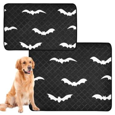 Imagem de TSENQUE Almofadas de xixi laváveis pretas brancas para cães, gatos, animais de estimação, reutilizáveis, absorventes e à prova d'água, tapete de cercadinho para cães, pequeno x pacote com 3