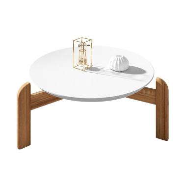 Imagem de Mesa de Centro Lizz Branco Cedro Casa D Móveis