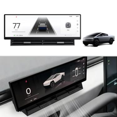 Imagem de Tlyard Cybertruck Head Up Display, tela sensível ao toque de 10,88 polegadas HUD Carplay, acessórios Cybertruck, conjunto de instrumentos inteligente (com câmera)