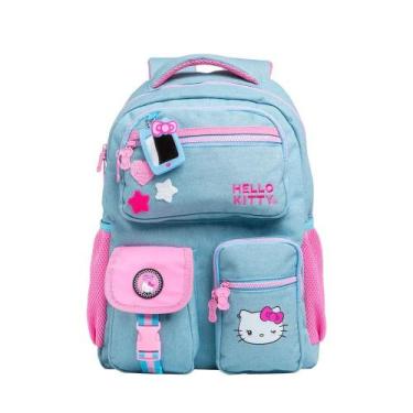 Imagem de Mochila Escolar Tween Hello Kitty Jeans Original Xeryus