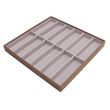 Imagem de GLOGLOW Outras Necessidades Diárias Domésticas Estojo de Armazenamento de PU e Madeira Maciça Com Design Elegante para Organizar Coleções de óculos Em Casa Bandeja de Exibição de óculos de Sol, Nan