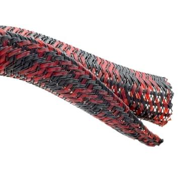 Imagem de QCSIW Tear de fio protetor de cabo de 3 m, tubo de manga dividida para gerenciamento de cabos, capa resistente à mastigação à prova de animais de estimação para computador, TV, automotivo, fios