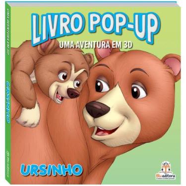 Imagem de Livro pop-up - aventuras em 3d - ursinho - Blu Editora, 3