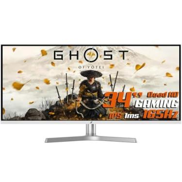 Imagem de Monitor Gamer Superframe Vision Ultra, 34 Pol, Flat, Ultrawide, Quad Hd, 1ms, 165hz, Ips, Hdr, Freesync, Hdmi/dp, White, Sfvfw-34165-qhd-pro
