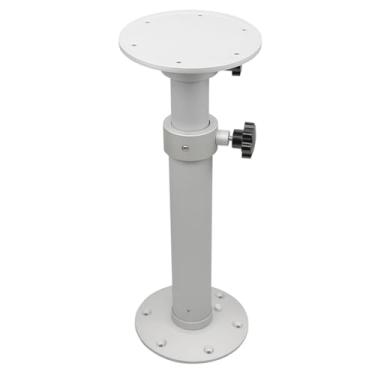 Imagem de SYAHEiPENG Perna de mesa de elevação retrátil para trailer, liga de alumínio, 45 cm a 69 cm, suporte de mesa com pedestal removível para trailer, viagem, trailer, barco marítimo, iate