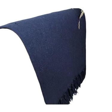 Imagem de Manta para Sofá Gigante 2,40x1,80m Casal Algodão Macio Decorativa(Azul Marinho Liso)