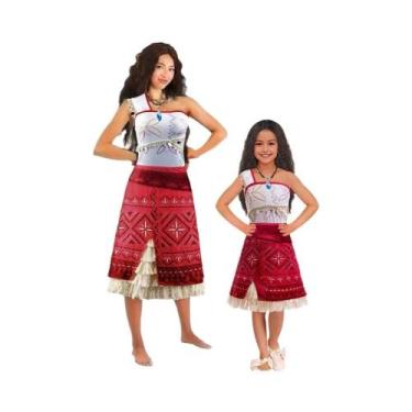 Imagem de Fantasia De Filme Vaiana Para Crianças E Mulheres Adultas, Conjunto De