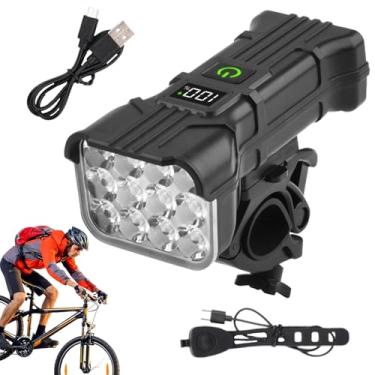 Imagem de Luzes Para Bicicleta Para Ciclismo Noturno | Impermeável 5 Modos Recarregável com Buzina | Farol Para Bicicleta De Montanha E Luz De Ciclismo,Para Crianças, Adultos, Homens, Mulheres, Montanha, Estrad