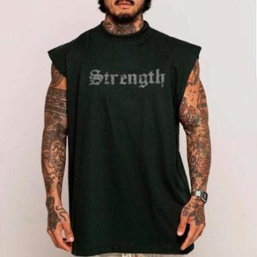 Imagem de Camiseta Regata Machão Oversized Streetwear Mode Strength Arte-Unissex