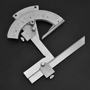 Imagem de Generic Ferramenta de Régua de Medição de ângulo de Alta Precisão Transferidor Chanfrado Universal para Artesãos de Marcenaria e Metalúrgicos 0-320 ° Aço Carbono