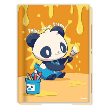 Imagem de Caderno de Caligrafia Brochurão LALA Pets 40 folhas Tamanho 200x275mm Infantil Atividade Escolar Caderno Costurado (Amarelo)