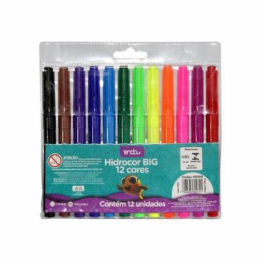 Imagem de Canetinha Hidrocor Big Jumbo 12 cores Onda