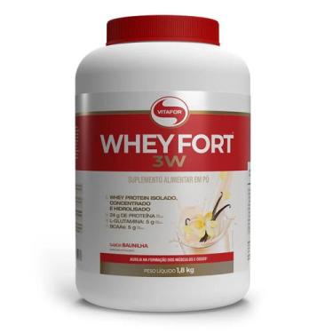 Imagem de Whey Fort 3W Vitafor Baunilha 1800g