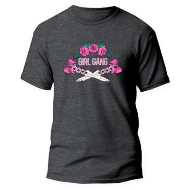 Imagem de Camiseta Básica Algodão Premium Estampa Digital Girl Gang - Pavesi, Gr