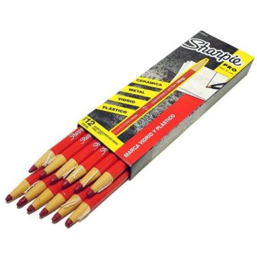 Imagem de Lapis Dermatografico Sharpie Pro Sobrancelha Olho Pele Vidro 12 unidad