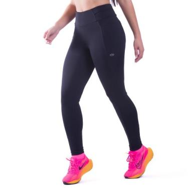 Imagem de Calça Legging Feminina Marcio May Fitness Preta Cós 360, P, Preto
