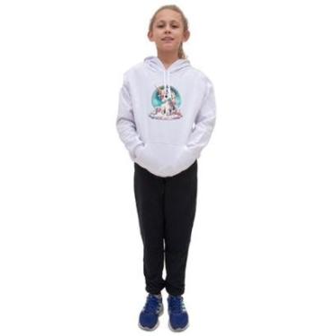 Imagem de Conjunto Moletom Infantil Estampa de Unicornio Menina-Feminino