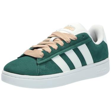 Imagem de adidas Grand Court Alpha 00s Tênis feminino, Verde universitário/branco fora/bege mágico, 40
