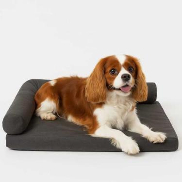 Imagem de Cama Pet M/G 80x60cm para Cachorro Médio e Grande – Cama Confortável, Macia e Resistente(cinza)
