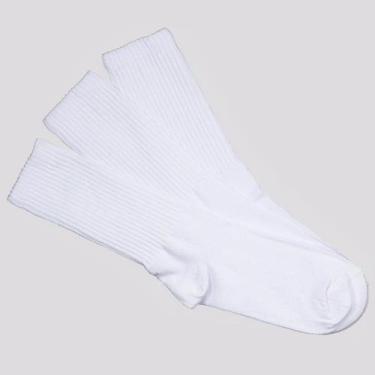 Imagem de Kit Meia Lupo Sport Walk Cano Longo 3 Pares Branca, 41-44