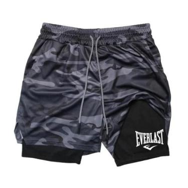 Imagem de Shorts De Compressão Masculinos De Secagem Rápida EVERLAST, Dupla Cama