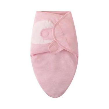 Imagem de Conjunto De Cobertor E Chapéu De Algodão Para Bebê Recém-Nascido Com E