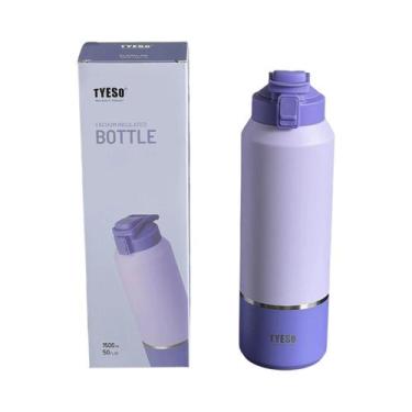 Imagem de Garrafa De Água Esportiva De Aço Inoxidável Isolada De Grande Capacida