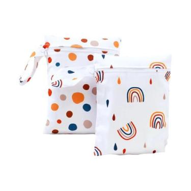 Imagem de Mini Bolsa De Fraldas Para Bebê Impermeável Reutilizável Lavável Elinf