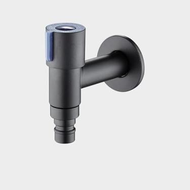 Imagem de Torneira de máquina de lavar preta fosca esfregão de vaso sanitário torneira pequena montagem na parede torneira de jardim ao ar livre (estilo 1)
