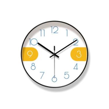 Imagem de Relógio de parede relógio de parede sala de estar relógio de casa simples relógio de parede criativo hotel homestay relógio de quartzo silencioso relógio de parede para quarto (A)