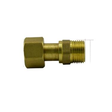 Imagem de Encaixe de tubulação de união de latão fêmea para macho de 1/5.1 cm, óleo de água a gás para medidor de água DWBPGVUN