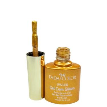 Imagem de Esmalte Gel Glitter Profissional Cor52 Fada Color 10ml