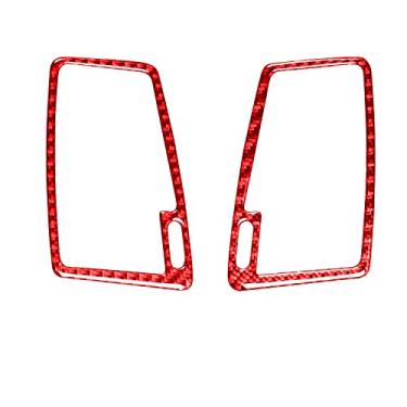 Imagem de REPOYUL Adesivo de ventilação CA de painel de instrumentos de carro de fibra de carbono macio real compatível com Volvo XC90 2003-2014 Capa de acabamento de moldura de ventilação de saída de ar