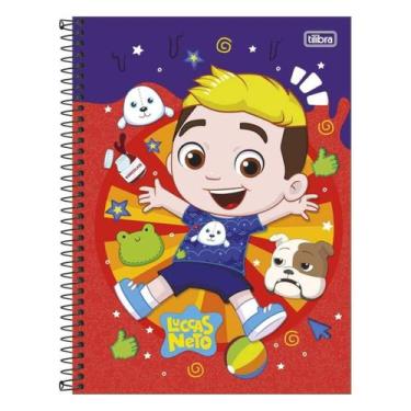 Imagem de Caderno Espiral Luccas Neto 1 Matéria 80 folhas Capa Dura - Tilibra