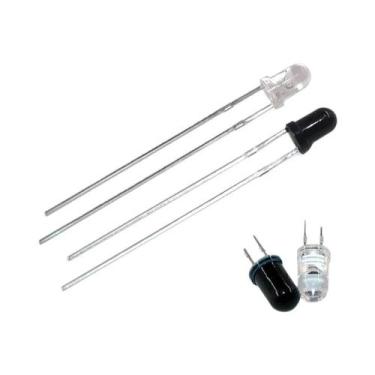 Imagem de Diodos LED Infravermelhos 20 Pares 3mm 5mm 940nm Emissor Receptor Para